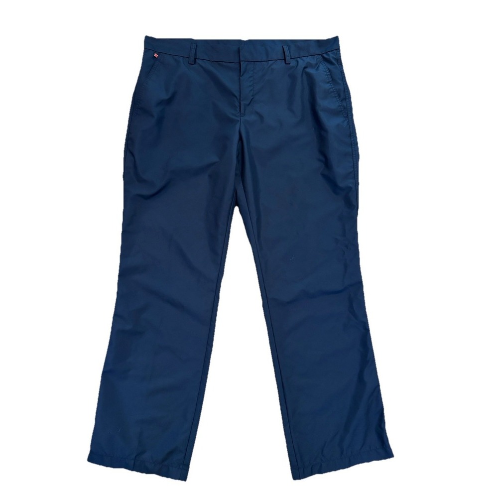 J.Lindeberg M Troon Reg Micro Twill Chino Golf Pants Blue Measures 38x31.5